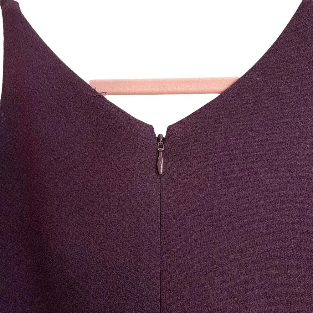 Dress The Population Lyla Purple Burgundy Plunging Sleeveless Bodycon Dress - Image 6