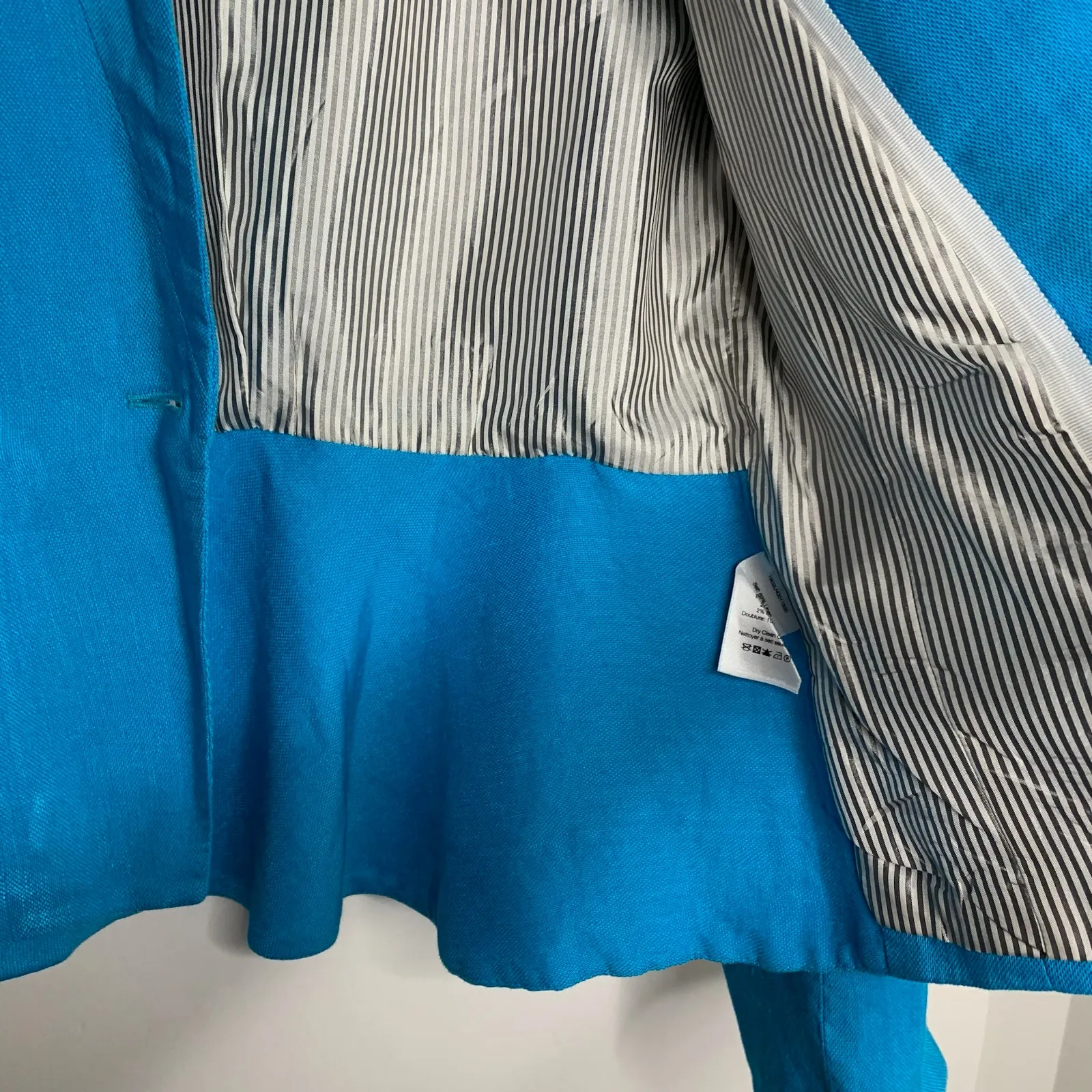 Veronica Beard Dickey Jacket Mile Turquoise Peplum Blazer Women Size 4 - Image 9