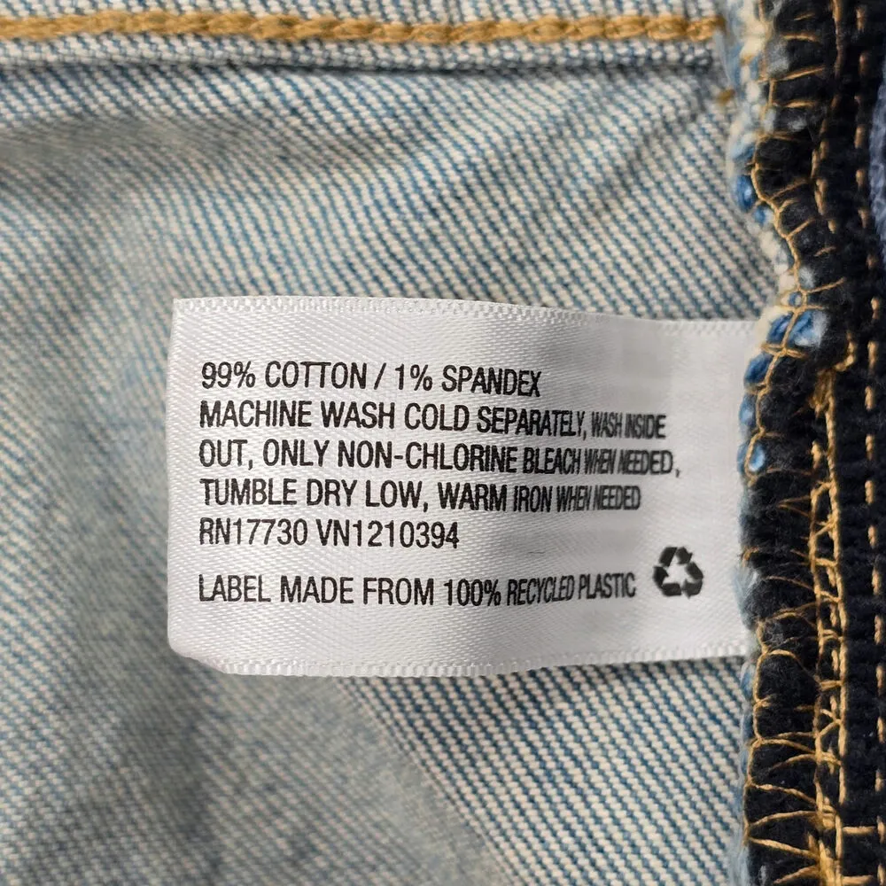 Isabel Maternity Blue‎ Denim Jeans Midi Stretch Bottoms Pants Shorts 12 Blue - Image 6