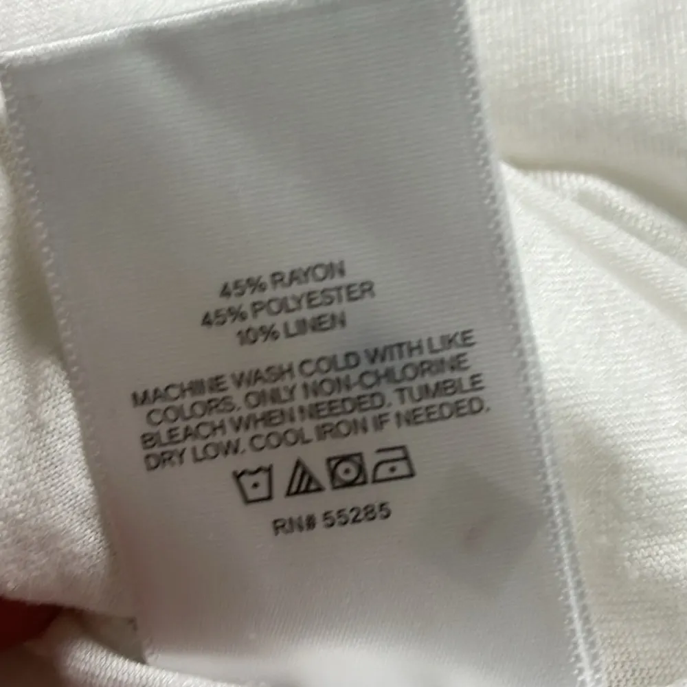 Express One Shoulder White T-Shirt Size XS - Image 10