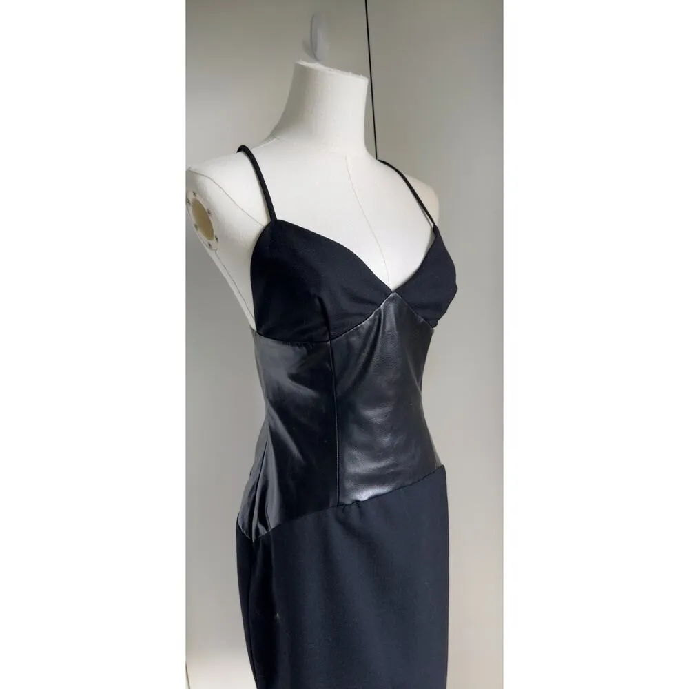 90s Hugo Buscati Collection Designer Little Black Dress Size 4 Sexy Cocktail - Image 4