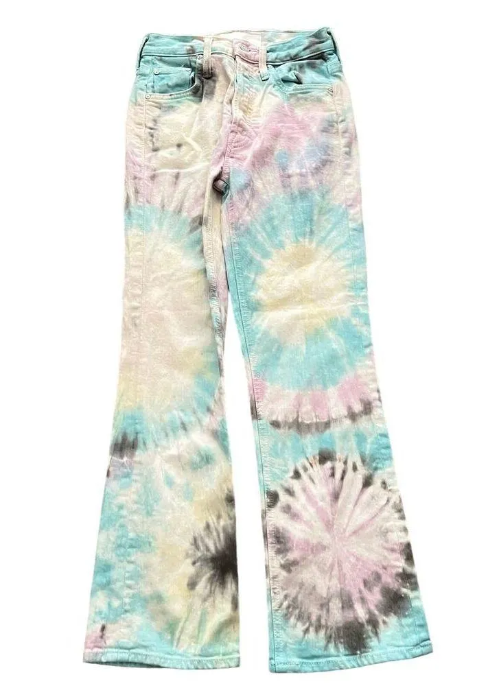 Mother Superior The Tripper Tye Dye Jeans 24 Women’s Swirling Secrets 1566 - Image 2