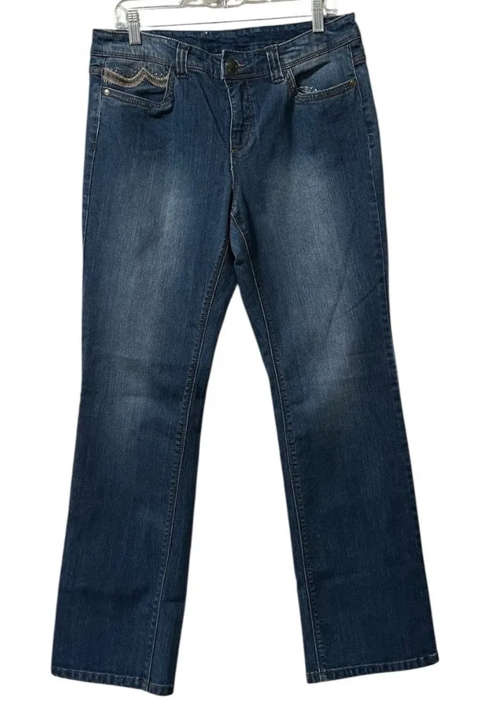 Christopher & Banks Jeans Women Size 10 Average Classic City Office - Image 1