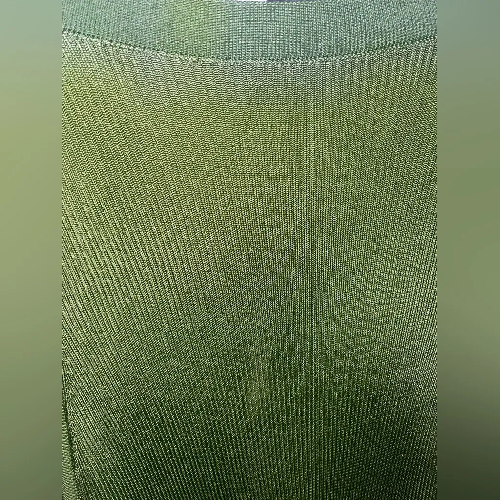 Atlein‎ Green Knit Midi Dress - Image 4