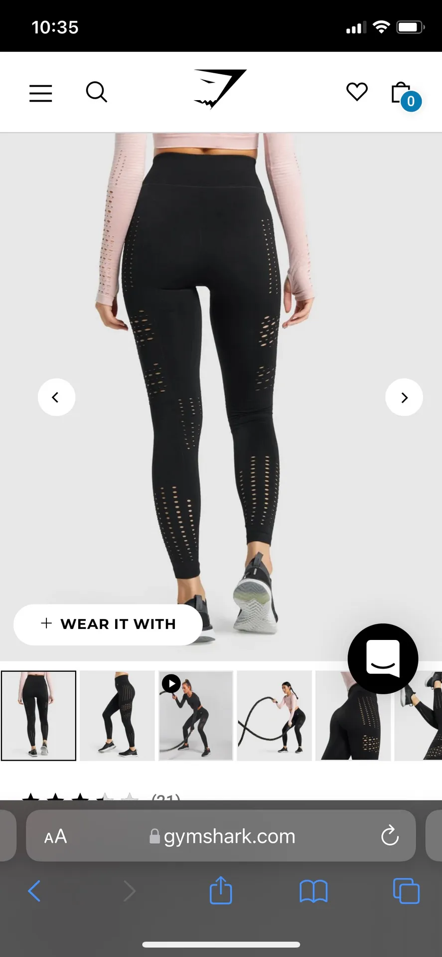 Gymshark Glow Seamless Leggings - Image 2