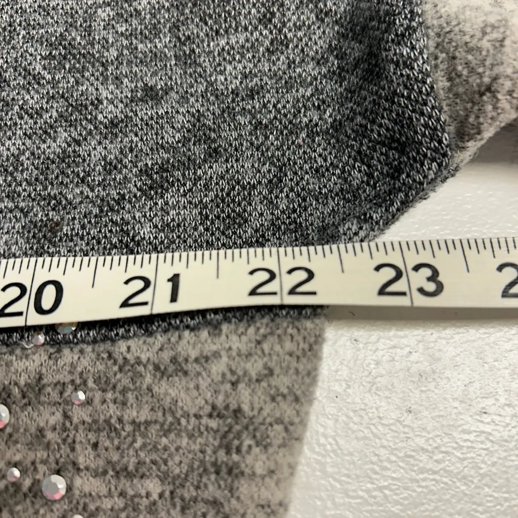 Colorblock Sweater with Metallic Studs Gray - Image 5