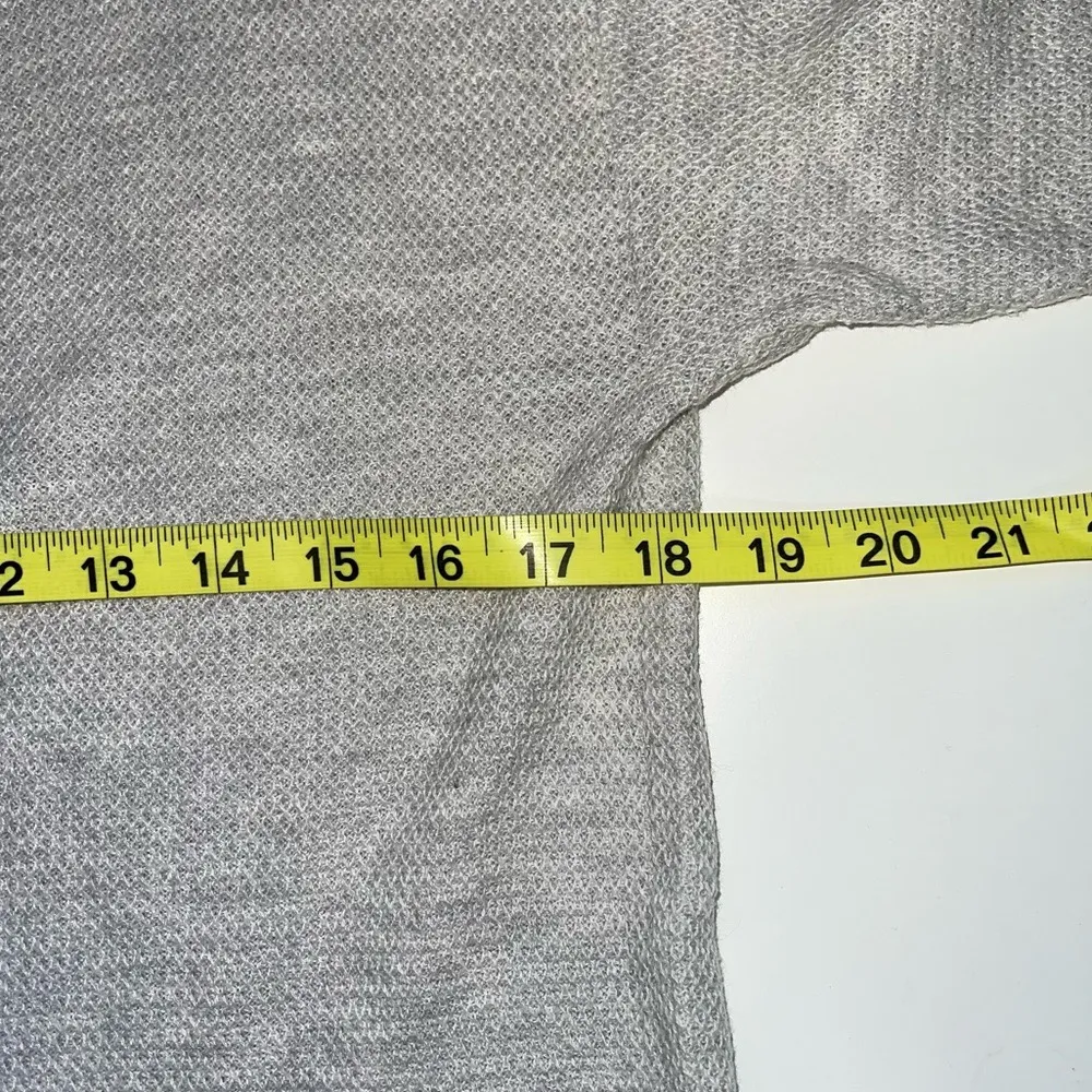 Light Gray Waffle Knit Pullover Sweater - Image 6