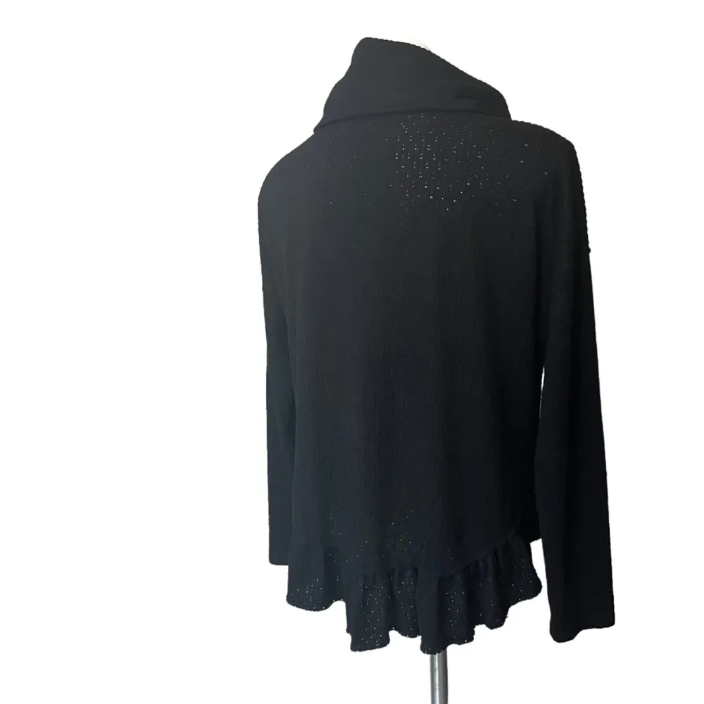 Anthropologie Mauve Addie Ruffled Hacci Pullover Sweater, Sz S - Image 8