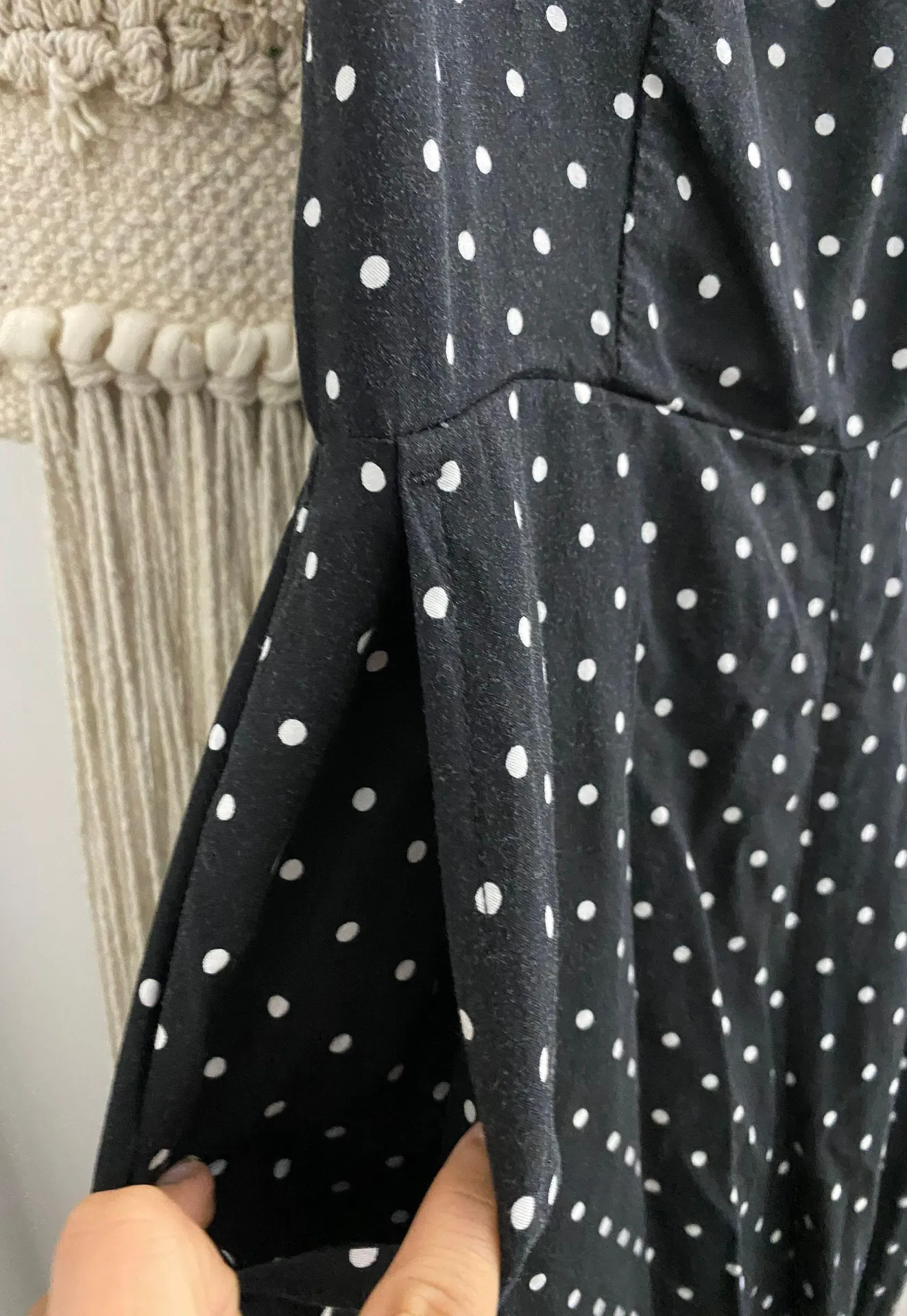 Black Polka Dot Romper - Image 4