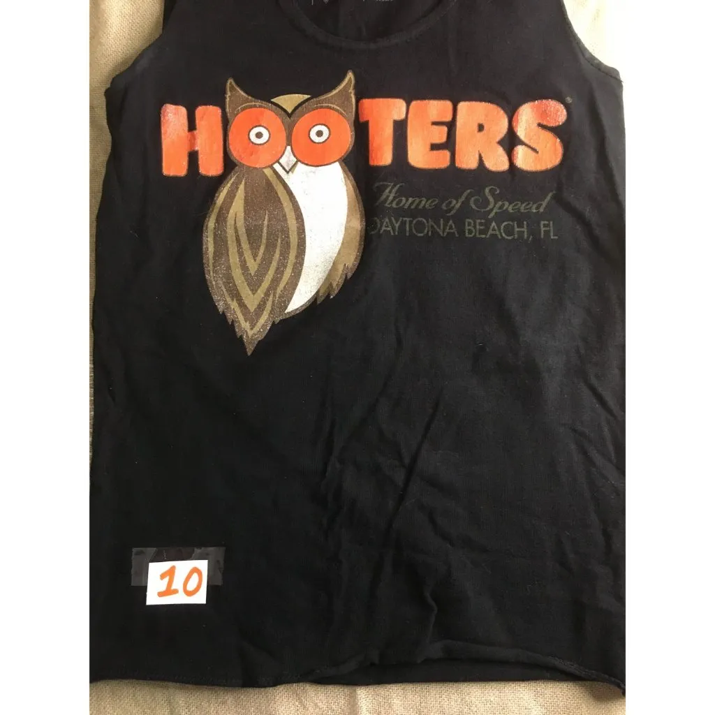 B25 #10 Hooters Super Sexy Girl Worn Uniform Tank From Daytona Beach Florida Xs - Image 2