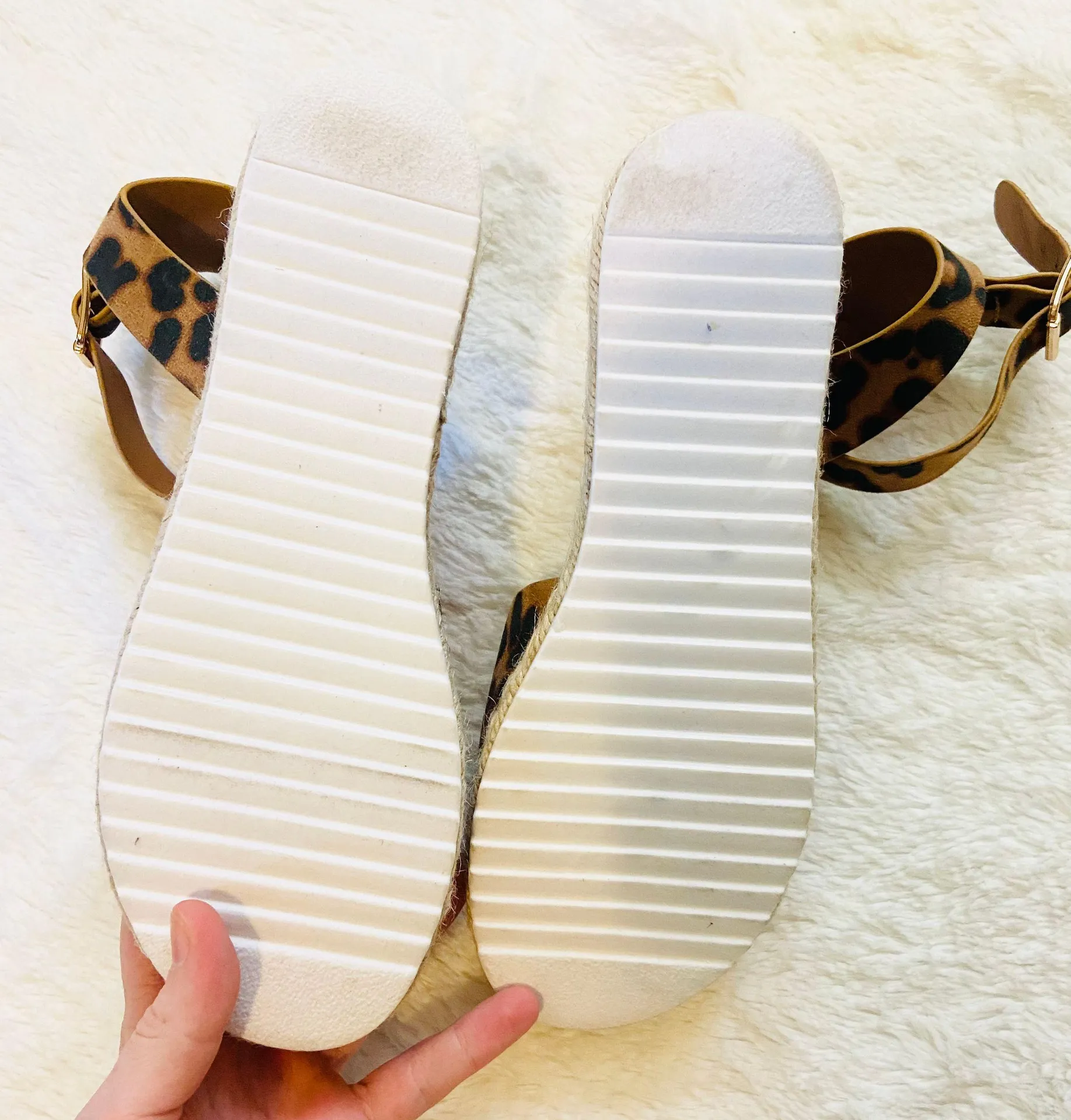 NWOT leopard cheetah print platform espadrille sandals Multi Size 9 - Image 7