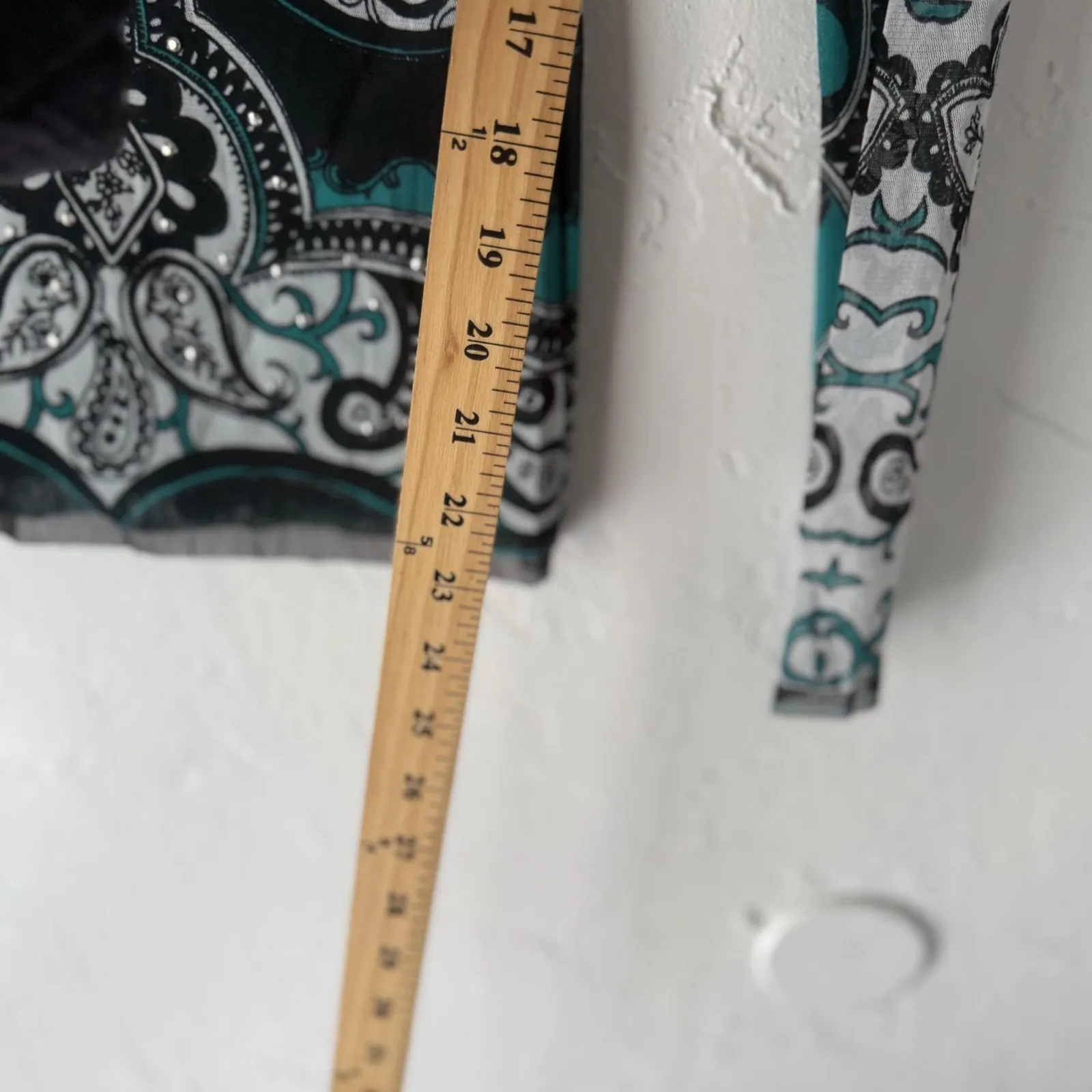 INC‎ International Concepts Shirt Y2k XS Sheer Mesh Long Sleeve Going Out Top Green - Image 6