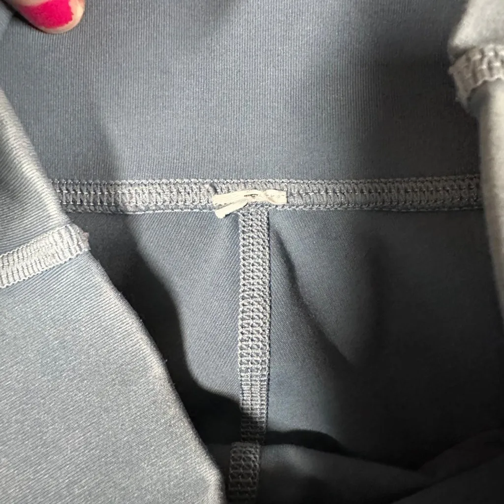 Lululemon Womens 2 Blue Wunder Under Gym Yoga Low‎ Rise Stretch Leggings Long - Image 6