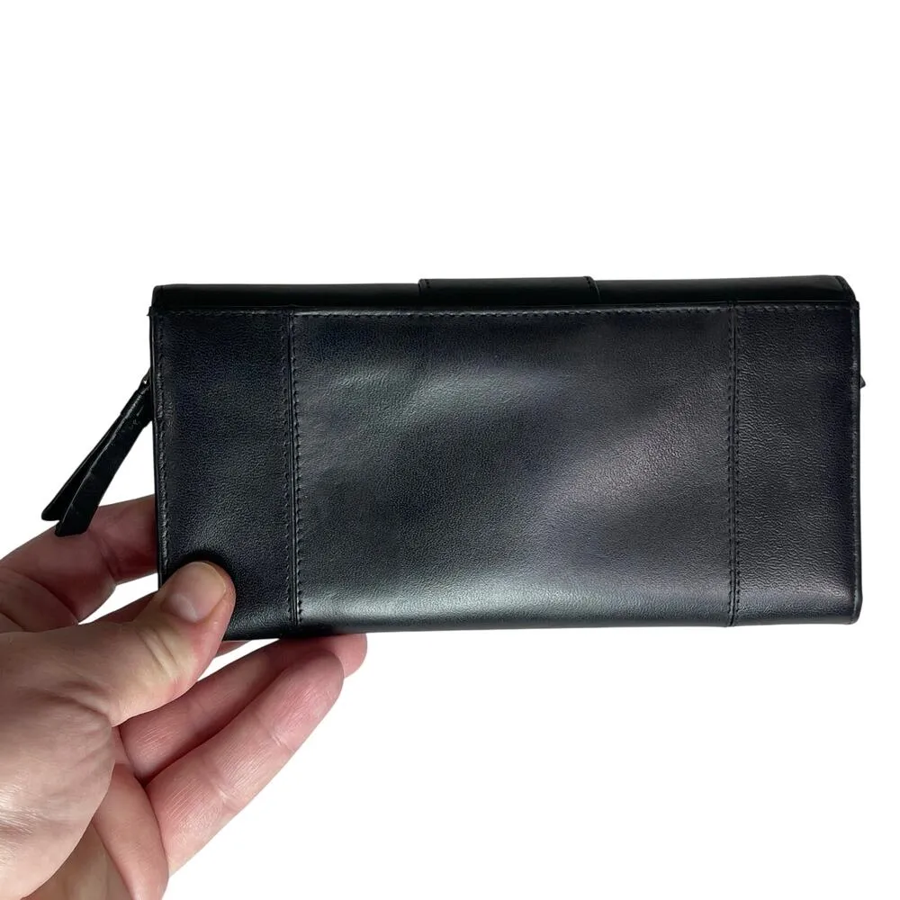 RADLEY London Women’s Black Leather Satchel Crossbody Bag Wallet Set - Image 10