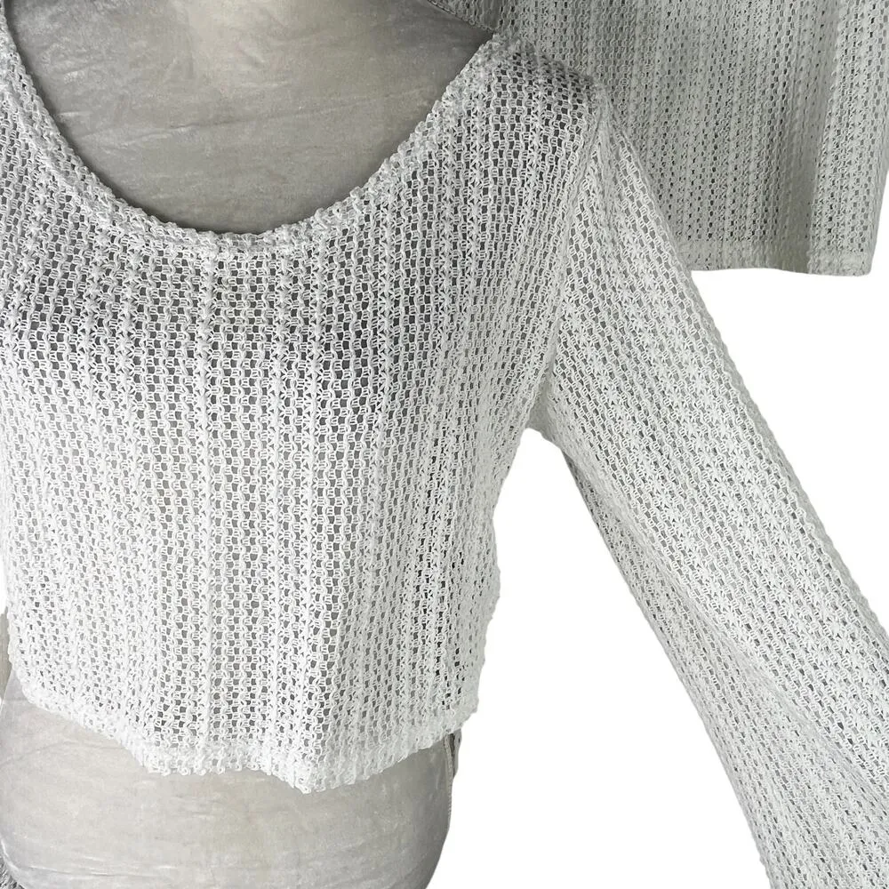 Becotal Swim Coverup Set White Crochet XL Vacation Cruise New - Image 12