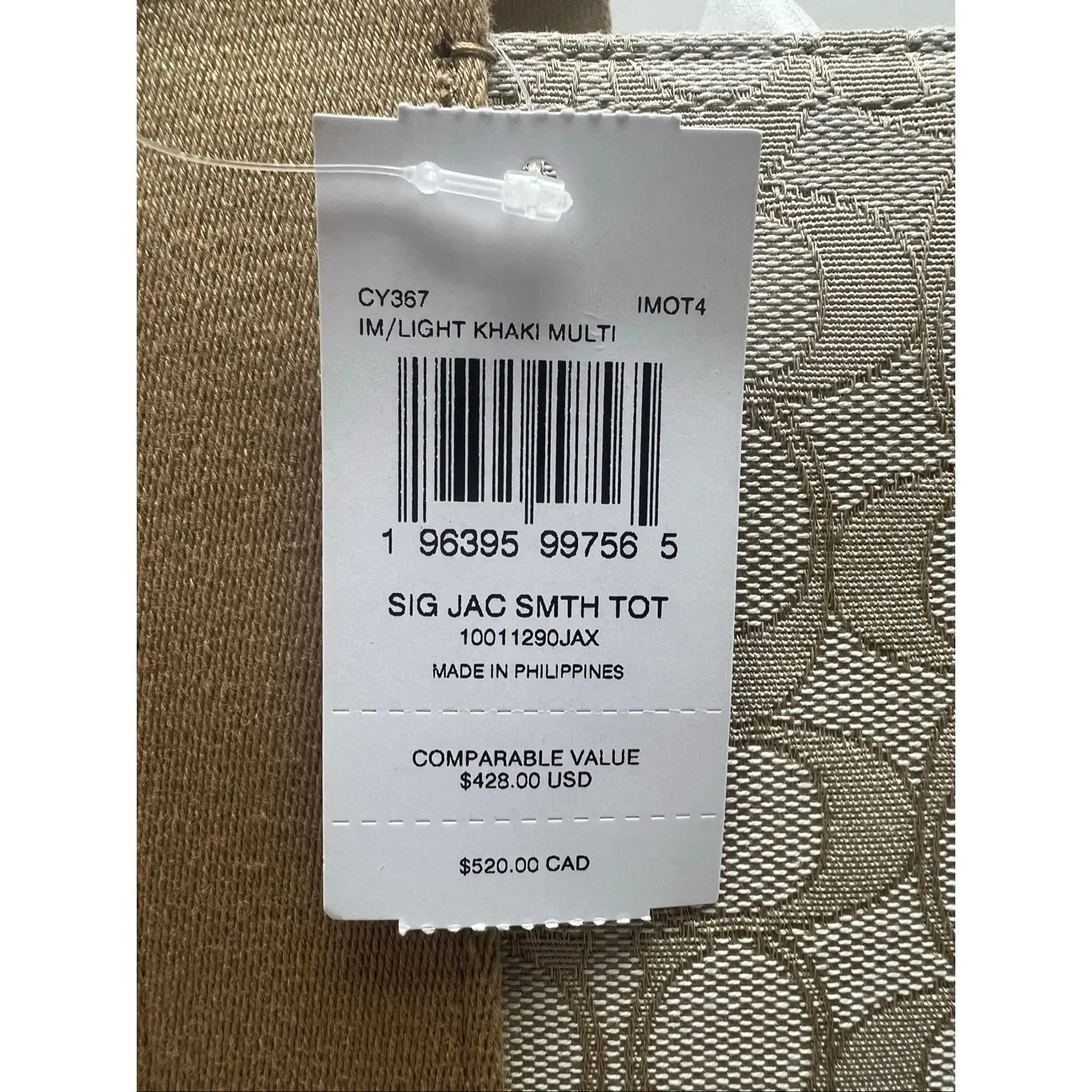 🔥🎁NWT! Coach Smith Tote Bag in Sig Jacquard Canvas Khaki Multi CY367 Msrp:$428 - Image 14