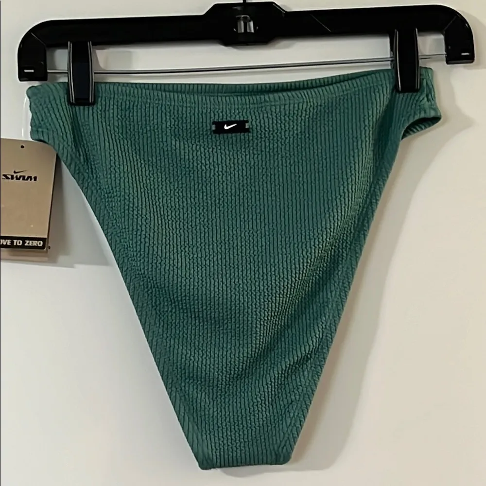Nike Green Ribbed Bikini bottom - Image 4