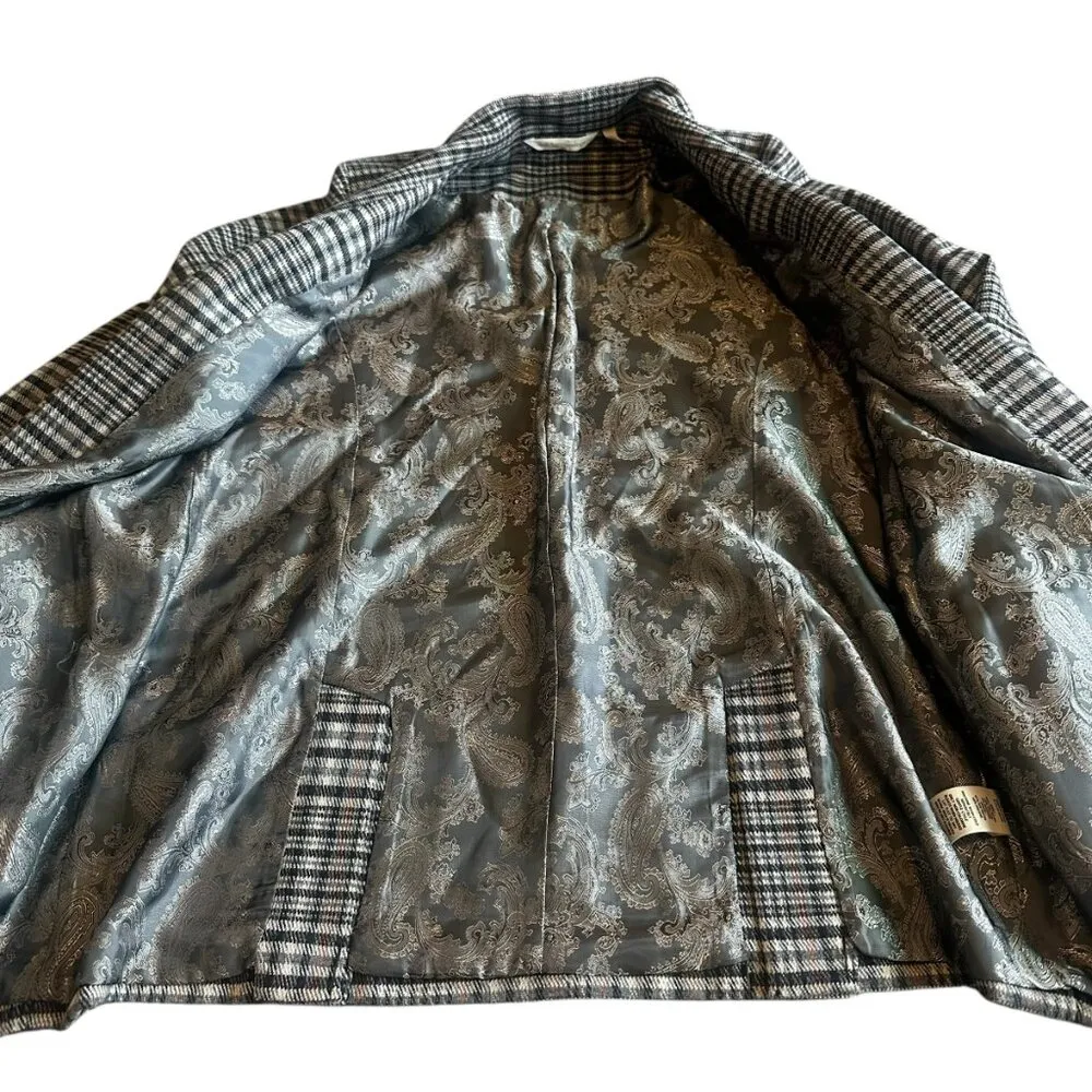 Soft Surroundings Open Front Blazer Jacket Plaid Soft Fabric Size Medium NWOT - Image 6