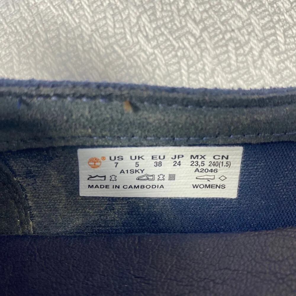 TIMBERLAND PAXTON HILL Blue Suede Ankle Strap Sandals women sz 7 - Image 5