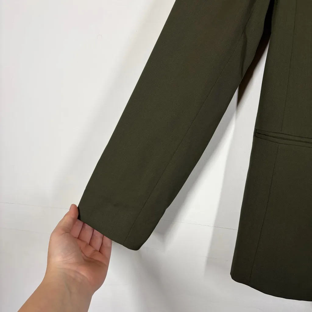 Everlane 100% Wool Italian GoWeave Blazer Size 8 - Image 9