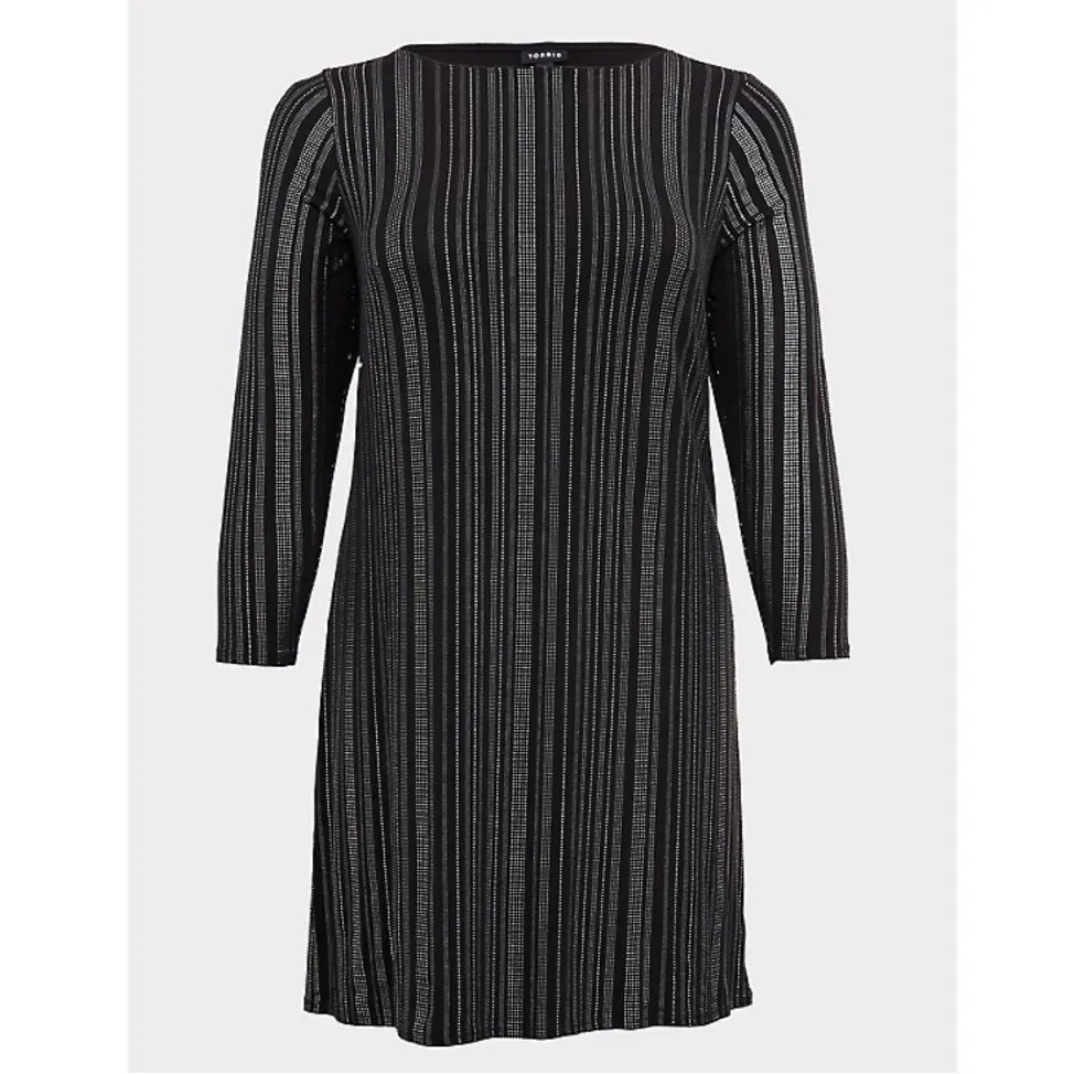 TORRID BLACK STUDIO KNIT STUDDED SHIFT DRESS - Image 7
