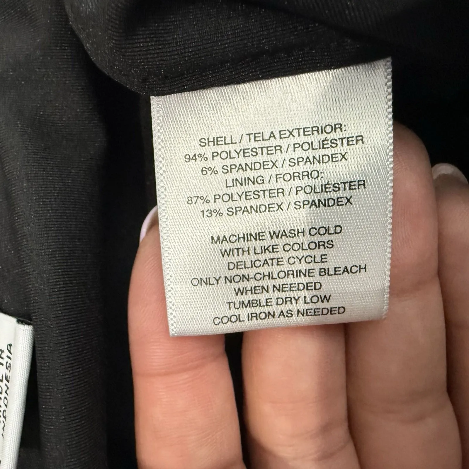 Sag Harbor Woman Stretch‎ Pull On Black Pants Lined Size 1X - Image 5