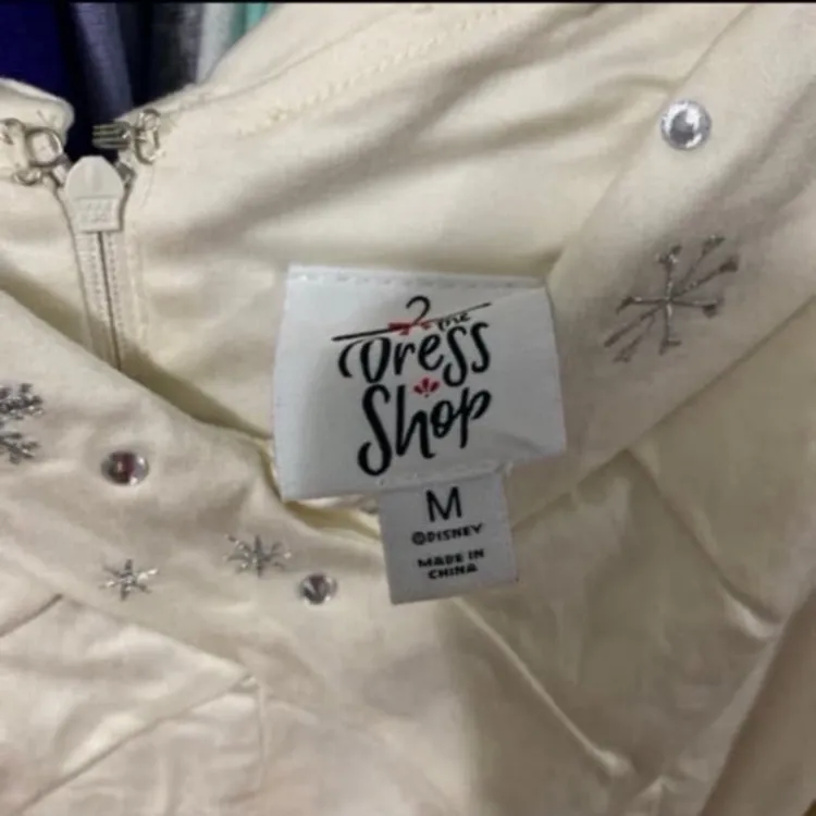 Disney parks dress shop silver and gold luxe Christmas dress M - Image 2