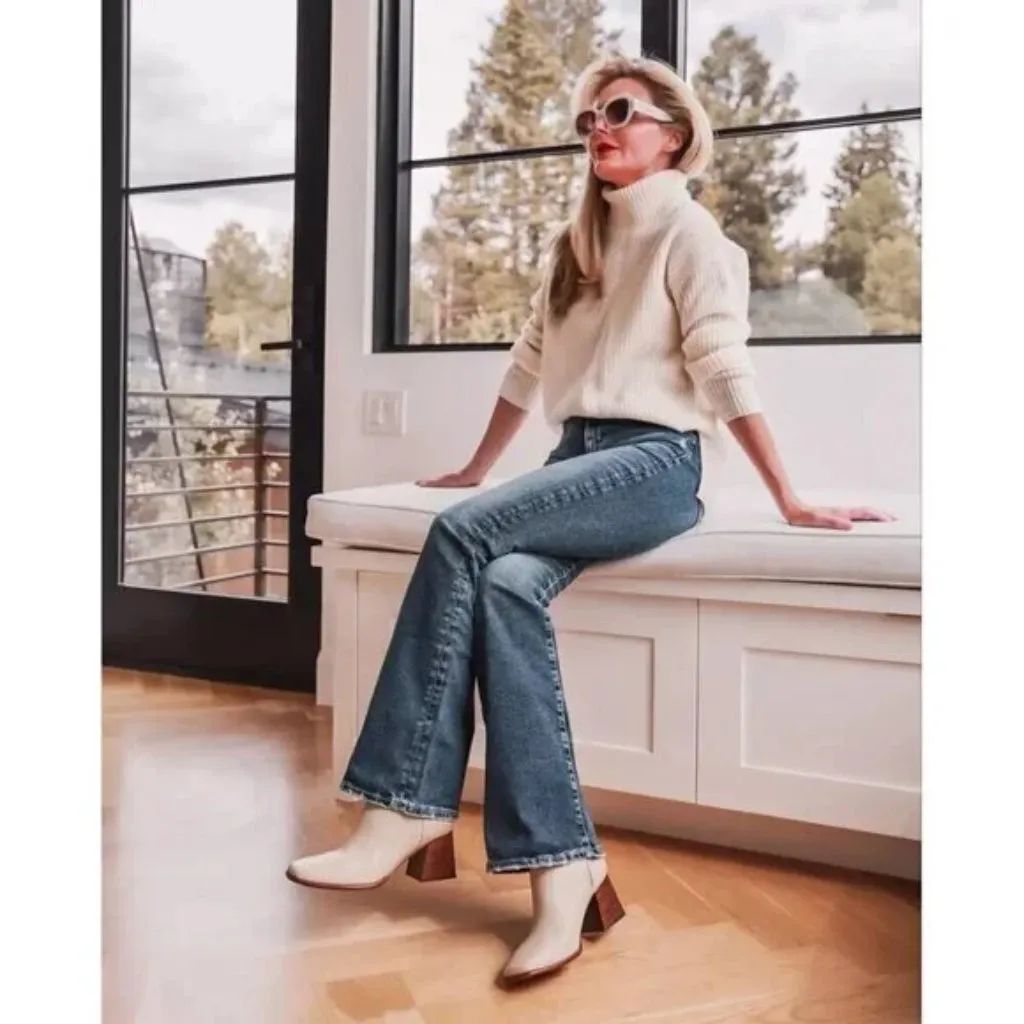 Free People  Swim Too Deep Turtleneck Sweater in Tea Size Medium - Image 15