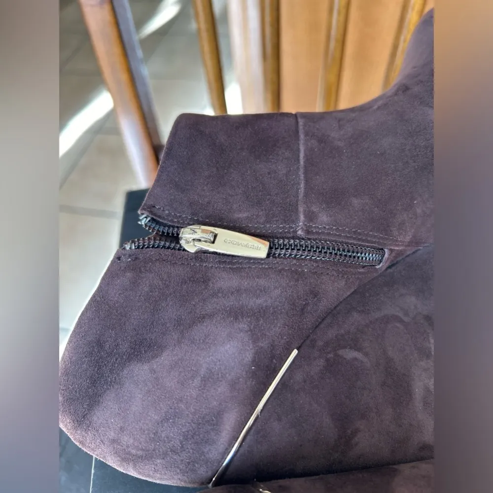 Coach  BROWN SUEDE ANKLE BOOTIES-Pre loved - Image 12