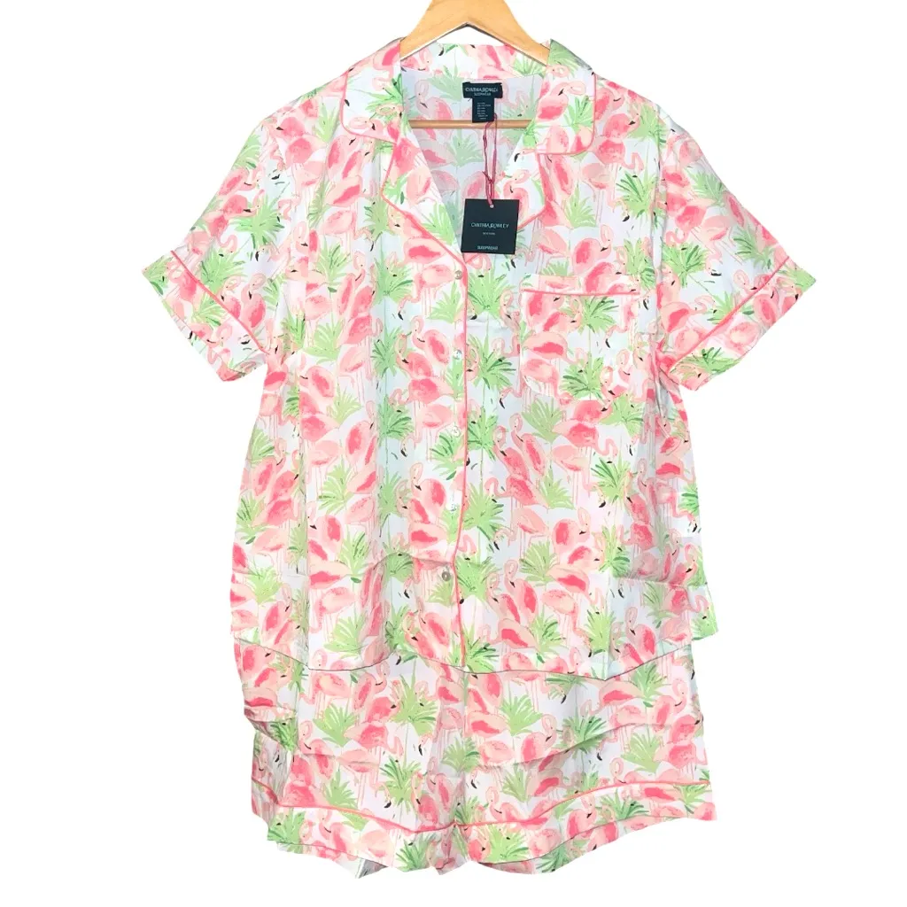 Cynthia Rowley Pink Flamingo Pajama Set - Image 3
