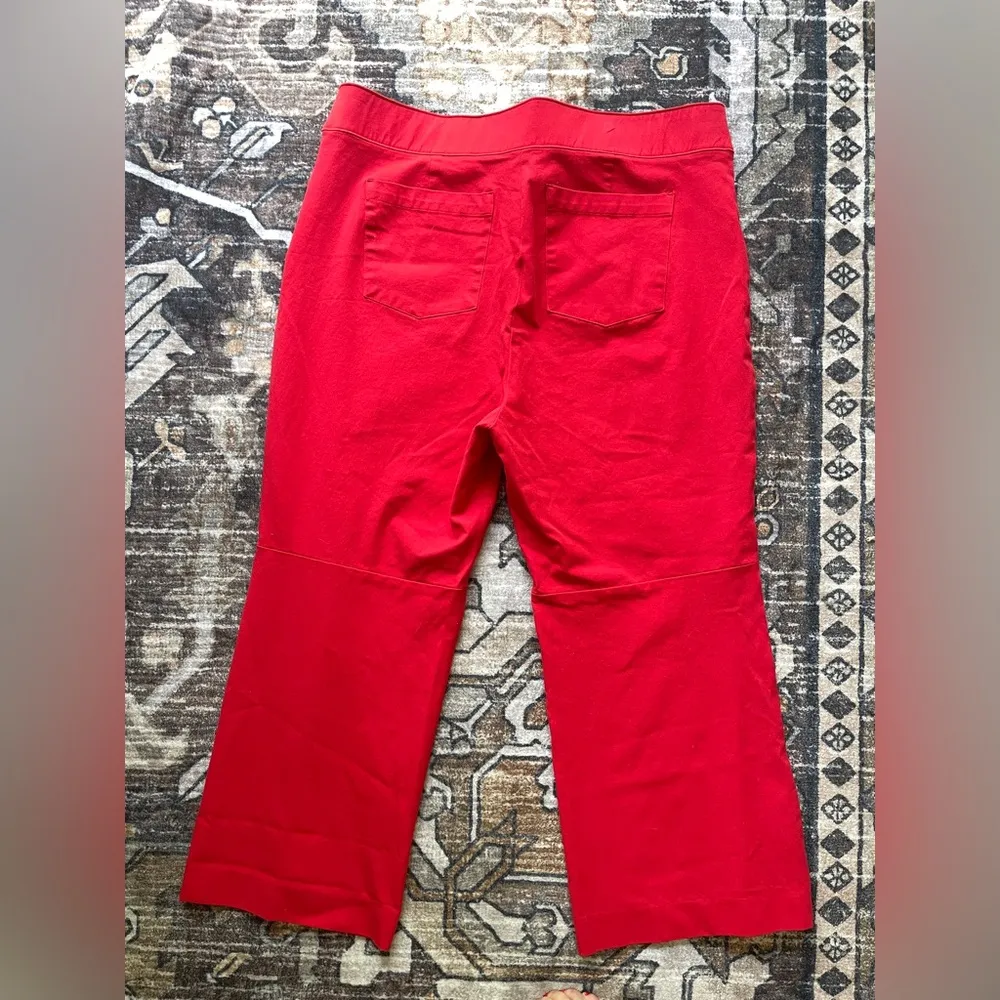 Spanx polished kick flare true red pull on pants ankle - Image 5