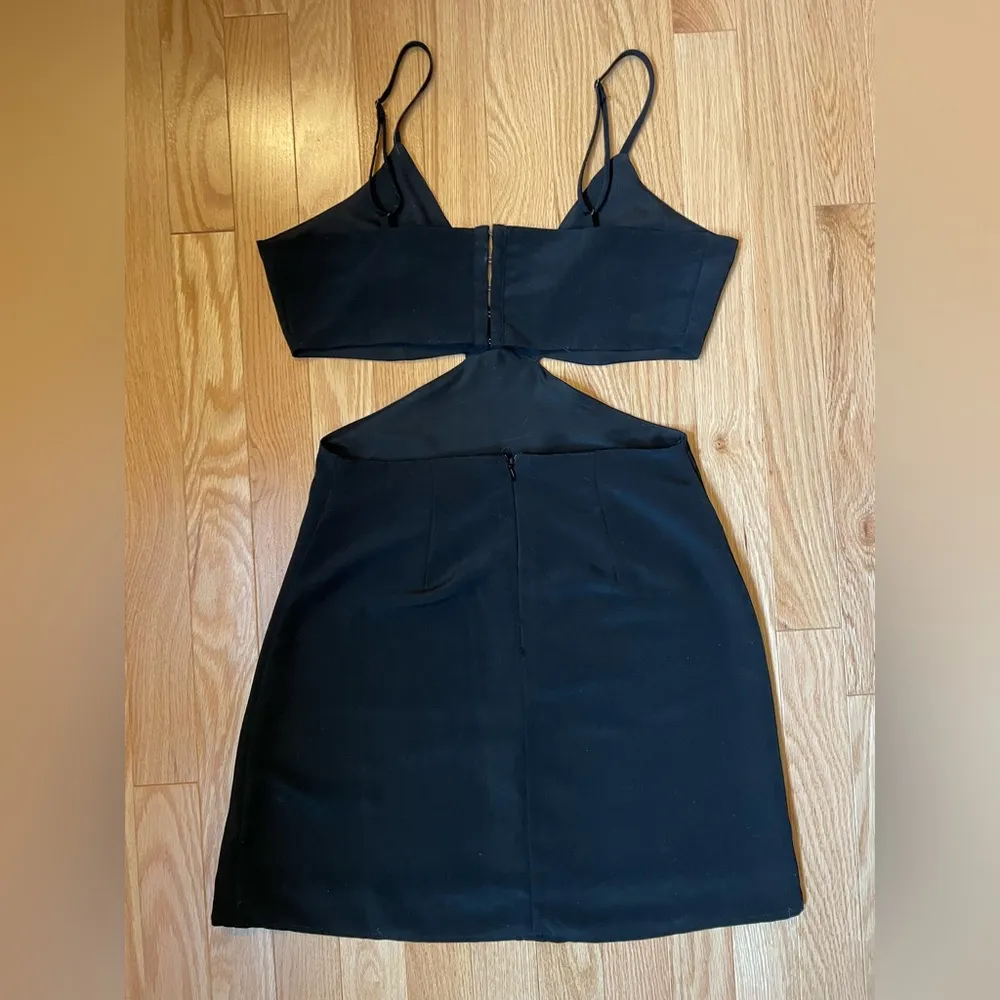 Satin Cutout Mini Dress, Black, Size S, Polyester, NWOT - Image 7