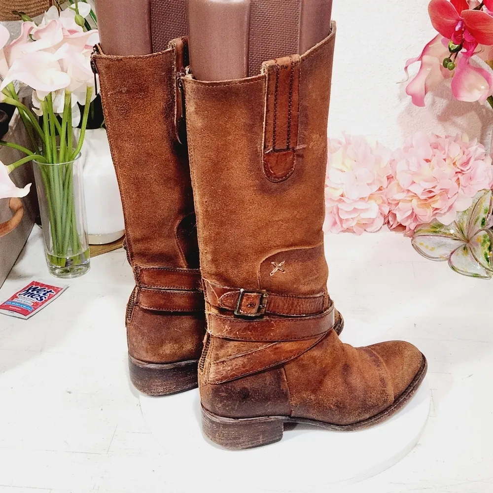 FREEBIRDby Steven Dakota (dkota) genuine Leather Boots Brown Sz 6 - Image 5