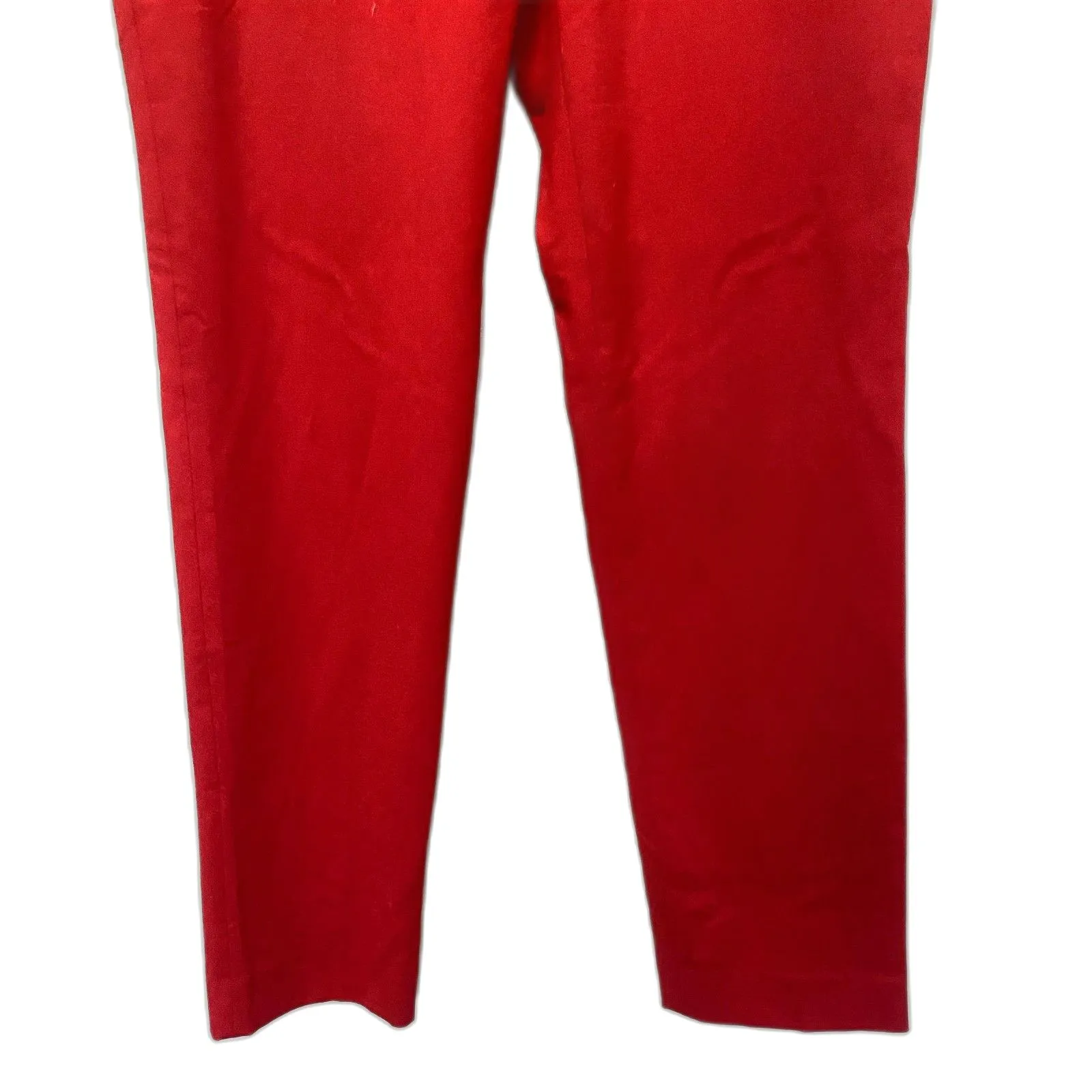 Calvin Klein Highline Ankle Trouser Pants Classic Cherry Red‎ Nautical Size 6 - Image 4