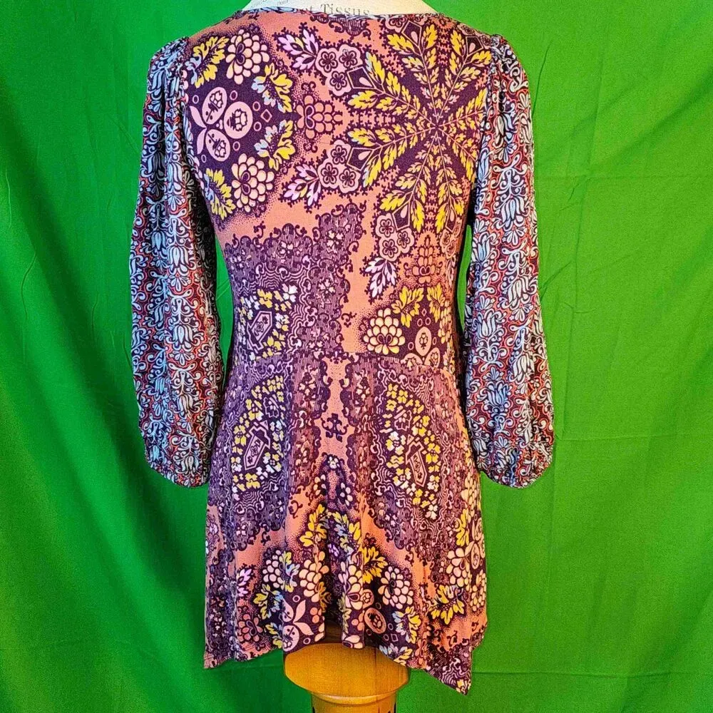 Maeve Anthropologie Womens Mariella Tunic Top Shirt‎ Small - Image 2