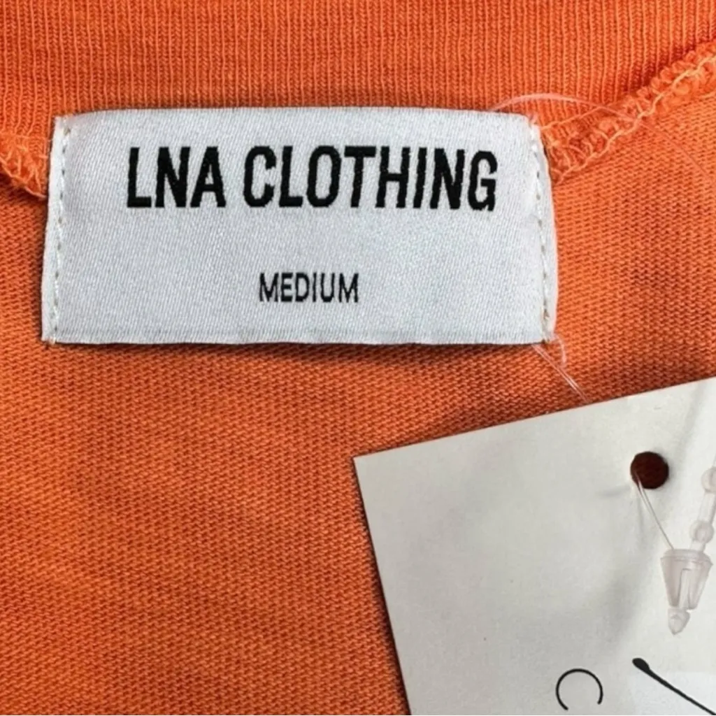 LNA Orange Knit Maxi Dress Size M - Image 7