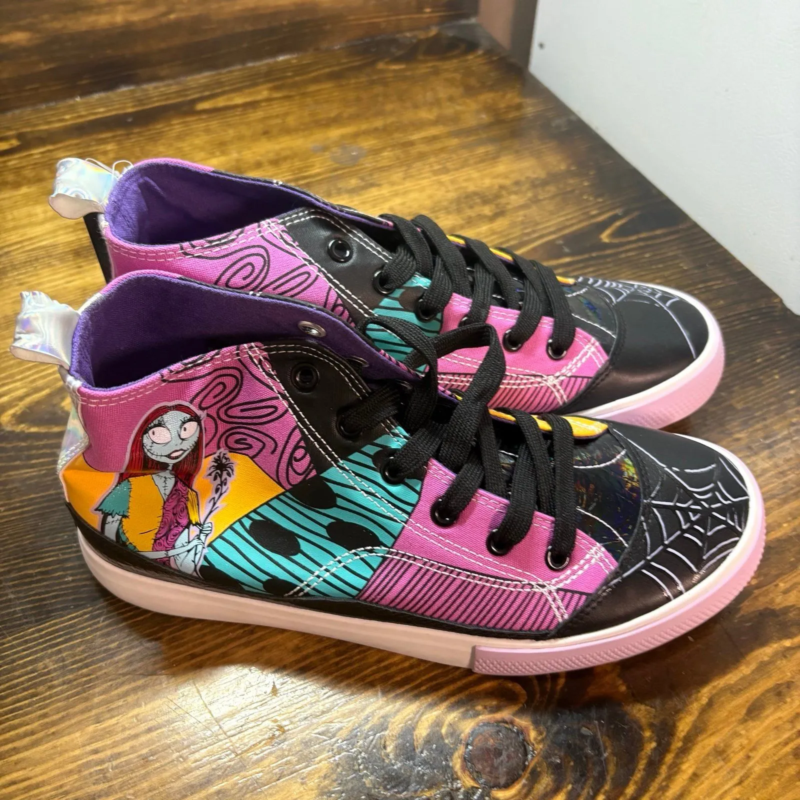Ground Up Nightmare Before Christmas Sneakers‎ Size 8 Black - Image 2