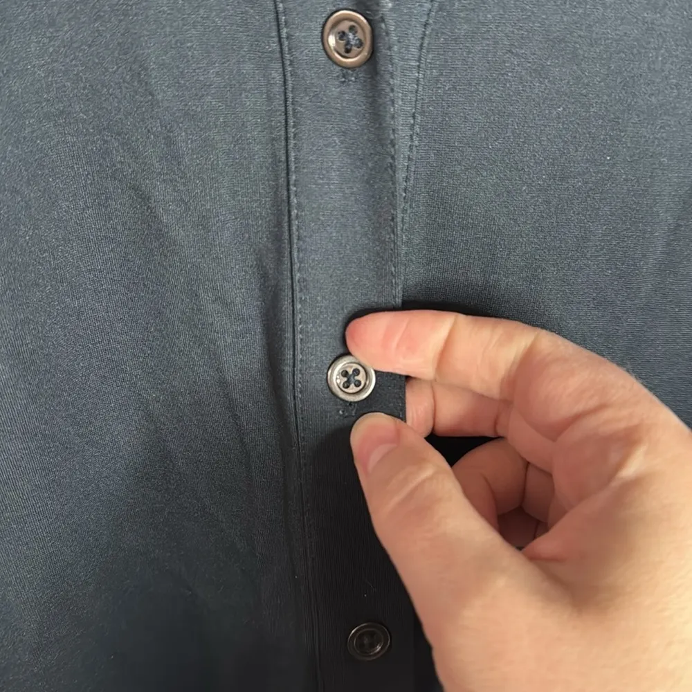 Soft Surroundings  Black Button Down Weekend Wide leg Jumpsuit Size M - Image 7