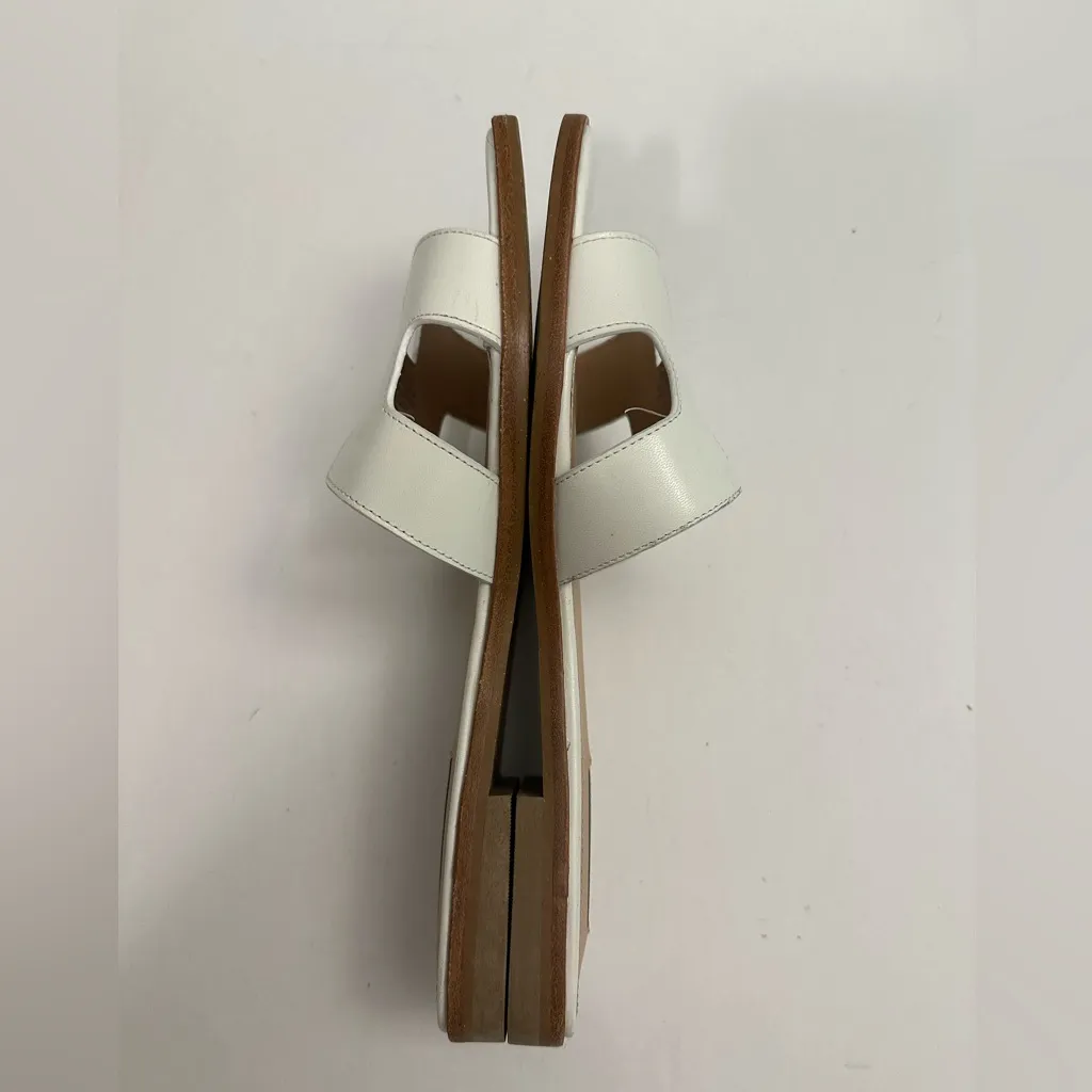 Steve Madden HADYN WHITE LEATHER Slide Sandal Size 10 - Image 9