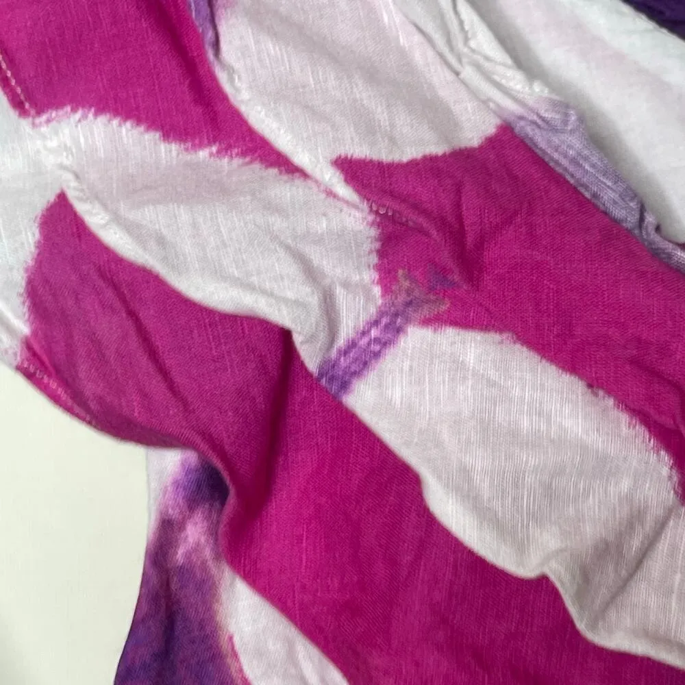 Busayo pink purple Tie Dye One Shoulder Dress sz 10 - Image 10