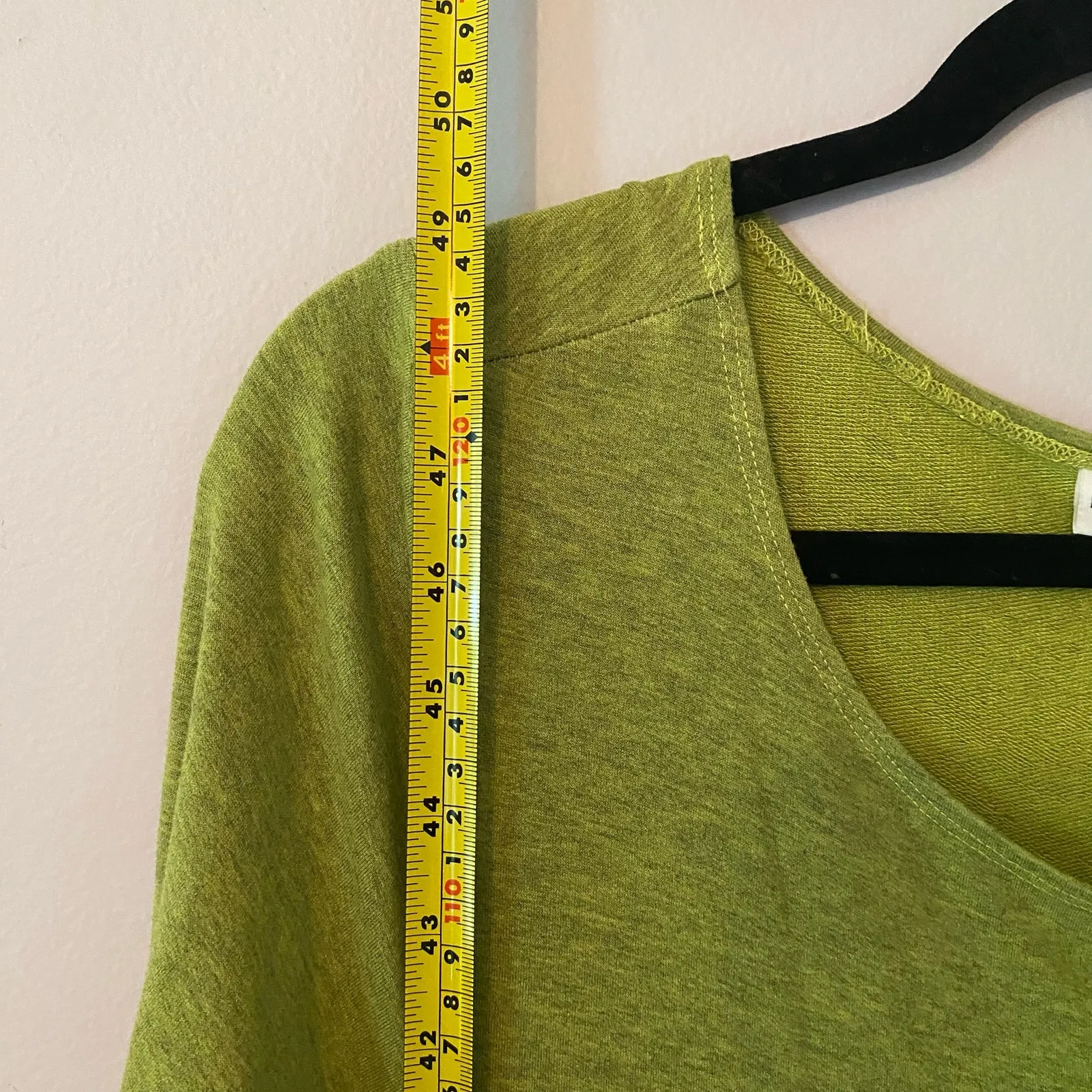 Bryn Walker Green Rayon Spandex Midi Long Sleeve Robbie Dress Womens size Medium - Image 9