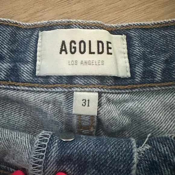 AGOLDE Women's Blue Jeans - Image 2