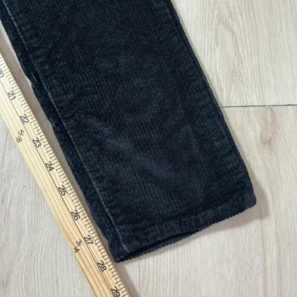 Levi Strauss Co Womens Black Corduroy Pants W31 L30 Slim Fit Cotton Blend - Image 6