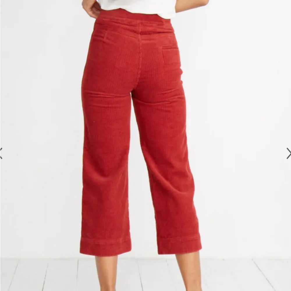Marine Layer | Tally Pant In Rosewood Wide Leg Corduroy Pants Size 6 - Image 3