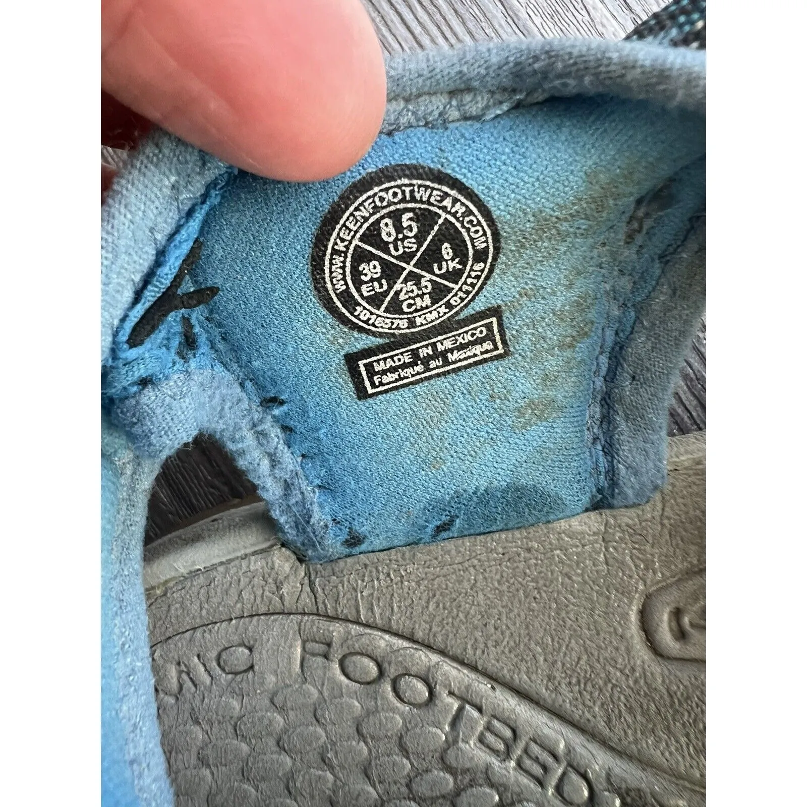 Keen Women's Waterproof Whisper Sport Sandals Blue Gray Hiking Shoes‎ Size 8.5 - Image 7