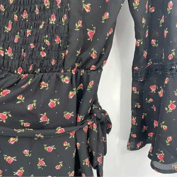 Disney Princess Belle Romper Size Large Black Roses Beauty & the‎ Beast - Image 10