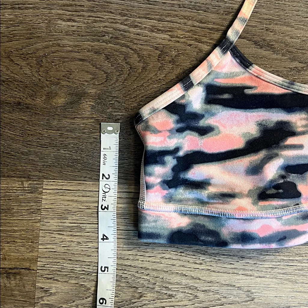 Lululemon Flow Y Bra IV in Wamo Camo Barely Pink Sports Bra Size 4 - Image 10
