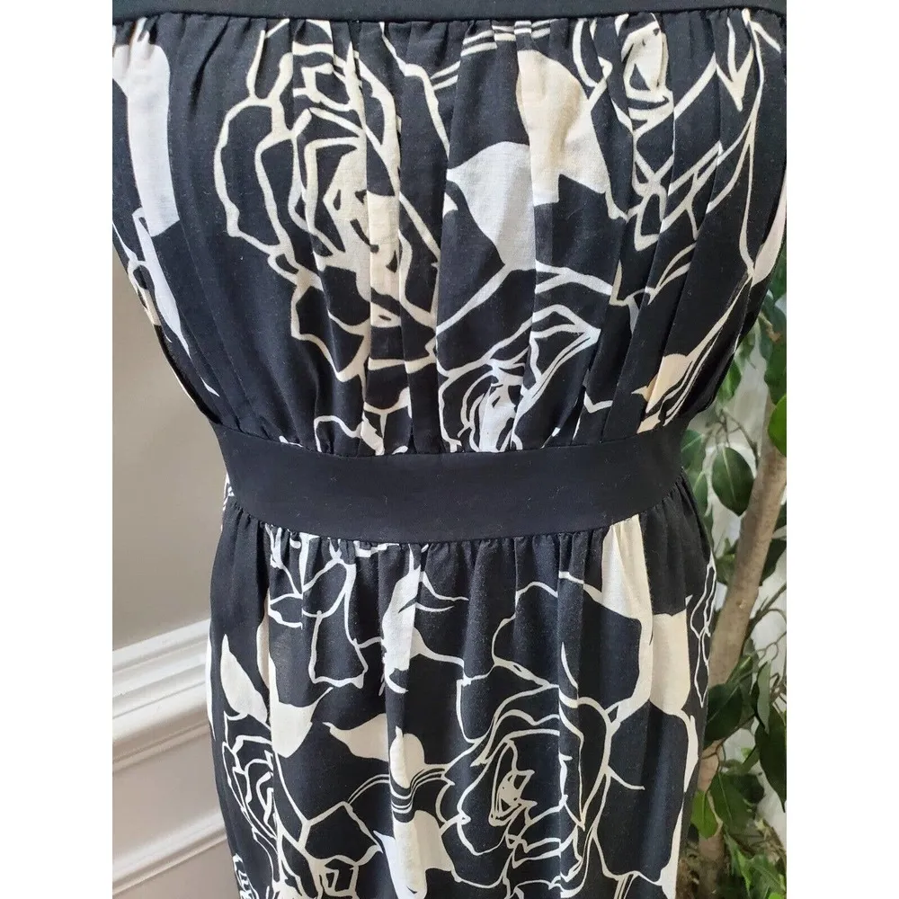 Liz Claiborne Women Black Polyester Square Neck Sleeveless Knee Length Dress 20W - Image 3