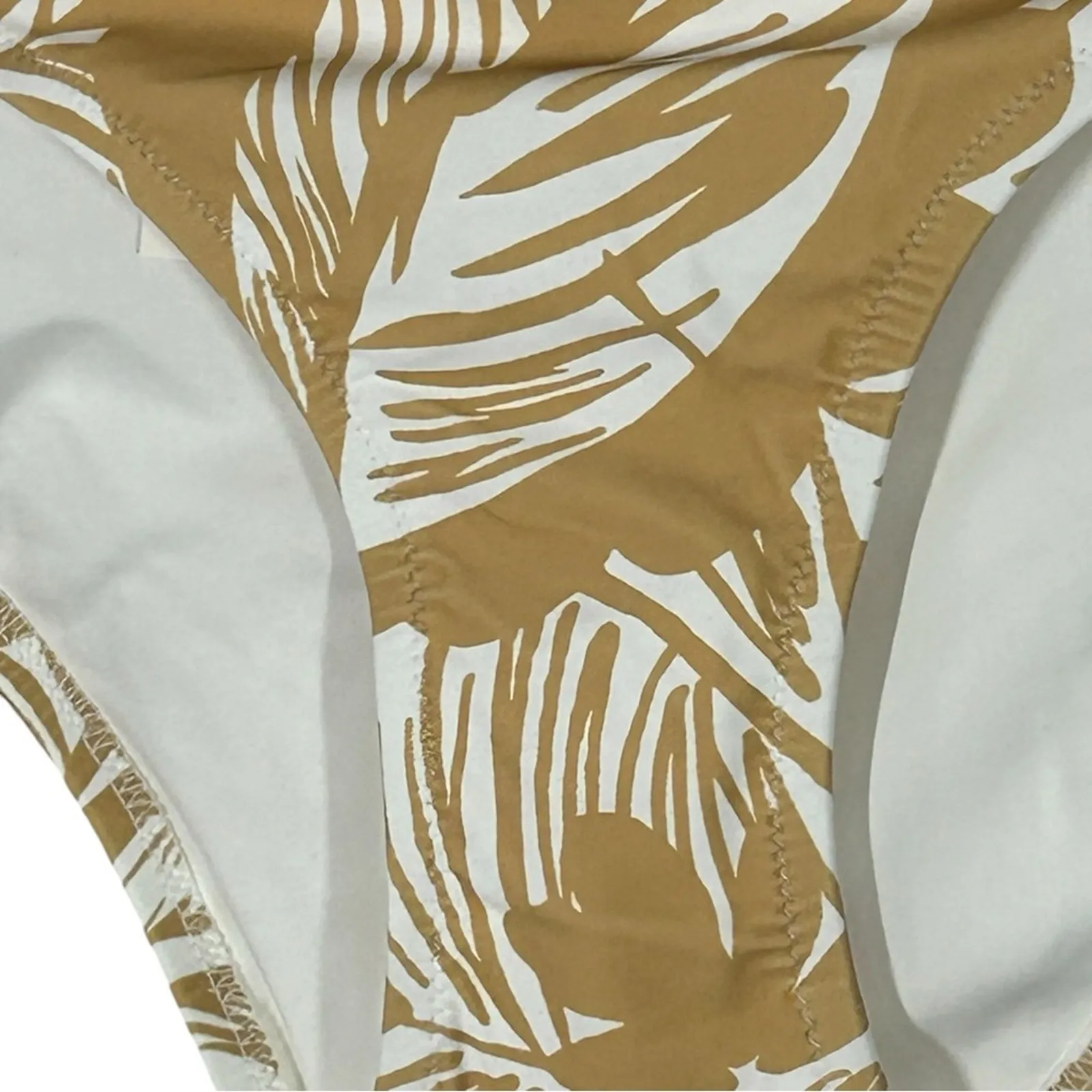 Madewell Second Wave Palm Leaves Classic Bikini Bottom NWT Size Large - Image 6