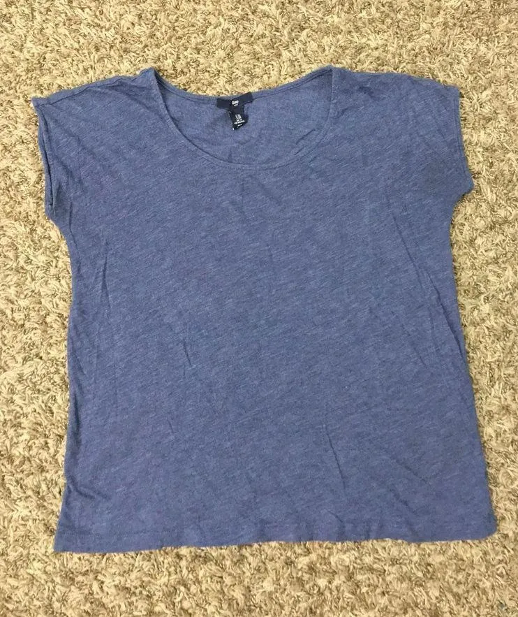 blue short sleeve t-shirt - Image 2